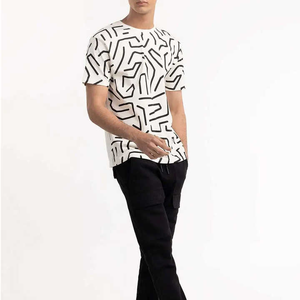 T-shirts de bonne qualité pour hommes T-shirts à manches courtes de couleur noire T-shirts d'été pour hommes T-shirts de dernière qualité - Product Image 1