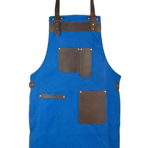 Tablier de cuisine professionnel en cuir de vachette de qualité supérieure, vêtements de sécurité réglables - Product Image 5