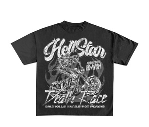 T-shirt pour homme imprimé sur mesure, prix d'usine, anti-rétrécissement, sérigraphie de haute qualité, 100% coton, hip-hop, écologique, 180g - Product Image 2
