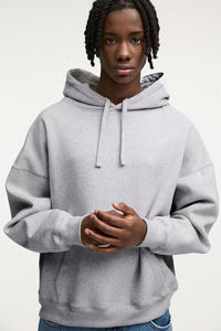 Doven – Nouveaux sweats à capuche épais 600 GSM, coupe ample et courte, sans cordon, en coton sport, avec logo personnalisé, pour hommes - Product Image 2