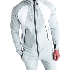 Costume de Jogging pour homme, combinaison en coton et Polyester, coupe Slim, uni, bon marché, vente en gros - Product Image 5