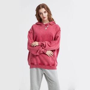 Trendy Vintage Old Heavyweight Women Hoodie Loose <b>Washed</b> High Quality Best Selling in Casual Style <b>gym</b> fitted ladies hoodies - Product Image 5