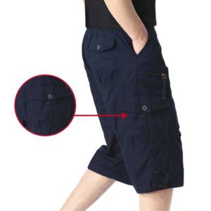 Vente en gros de shorts d'entraînement basses quantité minimale de commande 100% coton personnalisés pour hommes, shorts solides et décontractés avec poches latérales, respirants, séchage rapide - Product Image 4