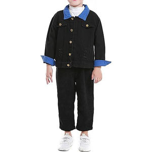 Chaquetas Vaqueras de Manga Larga para Niños, Estilo Vintage, Ropa de Bebé, Venta al por Mayor Directa de Fábrica, OEM Personalizado - Product Image 3
