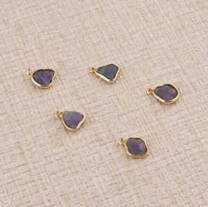 Tanzanite brute naturelle 925 argent Sterling plaqué rhodium lunette sertie de pierres précieuses pendentif décembre collier de pierre de naissance - Product Image 6