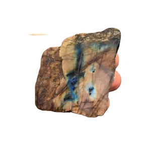 Véritable pierre de jardin naturelle brute Labradorite pierre précieuse non traitée beau spécimen naturel Flashy brut - Product Image 1