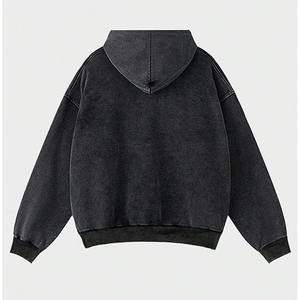 Sudadera con Capucha Negra para Mujer 2025/2026, Transpirable, de Secado Rápido, Informal, de Invierno, con Logotipo Frontal, Tinte Liso, Personalizable para Uso Diario - Product Image 2