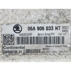 Centralina Motore ECU SKODA Octavia S. Wagon 4a Serie 06A906033NT BSE Benzina 1595 (08>) - Product Image 3
