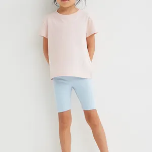 Zomer Kinderen Shorts Katoen Effen Elastische Taille Shorts Voor Jongens Meisjes Mode Sport Broek/Kids Beach Kleding Peuter Slipje