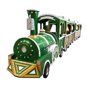 Nouvelle entreprise rentable coloré de haute qualité <span class=keywords><strong>parc</strong></span> d'attractions, mini train <span class=keywords><strong>vert</strong></span> touristique sans piste à vendre - Product Image 1
