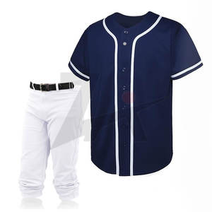 Maillot de baseball personnalisé à boutons complets uniformes d'équipe personnalisés vêtements de ventilateur respirant avec marque OEM imprimé Style de jeu - Product Image 1