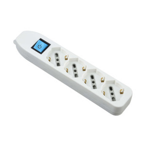Multipresa 4 Prese Bipasso/Schuko + Interruttore Senza Cavo Bianca Figura 9 - Product Image 1