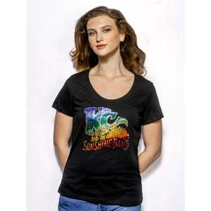 Camiseta ajustada de algodón para mujer con diamantes de imitación estilo Y2K - Product Image 1