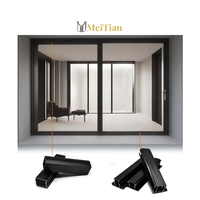 Perfiles de Extrusión de Aluminio con Recubrimiento en Polvo Serie 6000 Personalizados, Puerta Corredera Moderna con Marco Delgado y Ventana para Apartamento y Chalet