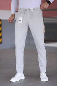 Pantalon décontracté coupe ajustée pour hommes de grande taille taille moyenne respirant anti-rides léger droit plat pour une utilisation quotidienne en extérieur - Product Image 2