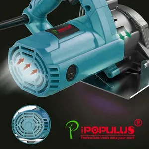 IPOPULUS Hot Selling Big Electric Wire Dry/Wet Stone Tile Cutting Machine 1350W 110mm Marble Cutter