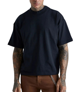 Camiseta cuadrada de calidad superior al por mayor de alta calidad 100% algodón Boxy Fit camiseta de peso pesado de gran tamaño para hombres - Product Image 4