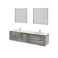Armoire de salle de bain compacte en bois de style moderne, résistante à l'eau, OEM/ODM, prête à assembler, pour la maison, l'hôtel, la cuisine, la chambre