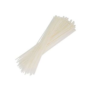 สาย PA66ไนลอนยึดตัวเองสีขาว100ชิ้นสำหรับสายรัดพลาสติกความกว้าง3.6*300มม. 200มม. 2.5มม. ทำจากไก่งวง - Product Image 1