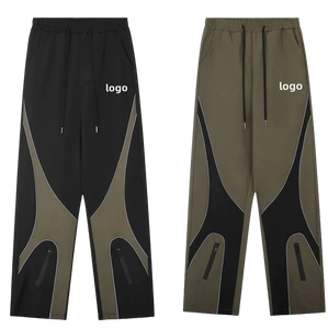 Pantalons décontractés Vêtements pour hommes Pantalon élastique classique droit à taille haute Pantalon long droit en coton pour hommes - Product Image 1