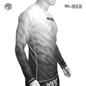 Rash Guards de MMA de manga larga hechos a medida para adultos Diseñe su propio logotipo-Servicio OEM disponible - Product Image 5