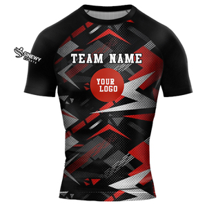 Rash guard Moisture Wicking Short Sleeve Rash Guard <b>Swim</b> <b>Shirt</b> Supplier - Product Image 6