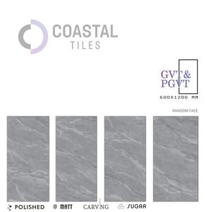 กระเบื้องพอร์ซเลนขัดเงาสีเทาอิมพีเรียล 2x4 ขนาด 9 มม. 600x1200 มม. / 24x48 ดีไซน์คลาสสิกทันสมัย กระเบื้องอิฐทนไฟคุณภาพพรีเมียม ได้รับการรับรองมาตรฐาน CE - Product Image 1