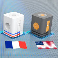 PP 3 * 16A 250v parasurtenseur Cube multiprise extension bureau prise USB adaptateur de voyage avec interrupteur et câble de charge