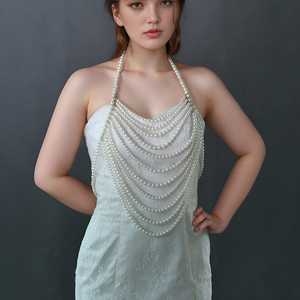 Bridella Ivory Pearl <b>Shawl</b> for Weddings Proms & Formal Events-Soft Drape <b>and</b> <b>Warm</b> <b>Wrap</b> Wedding Accessory VG69 - Product Image 3