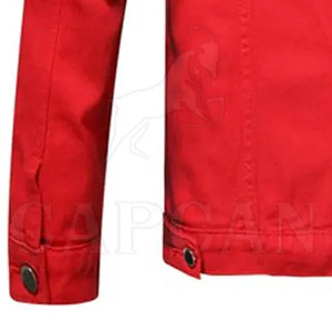 Veste en jean tendance style streetwear deux couleurs motif uni respirante séchage rapide pour homme veste de course élégante en jean - Product Image 5