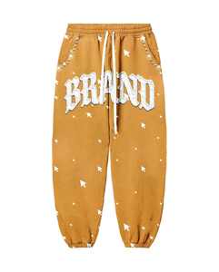 Personalizar color apenado parche bordado apliques hombres recortado sol se desvaneció piedra lavado Zip up Rhinestone ácido Sudadera con capucha chándal - Product Image 5