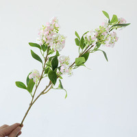 Fleurs artificielles en soie haut de gamme, lilas, faites à la main, réalistes et modernes, pour la décoration de la maison, les mariages et les arrangements floraux.