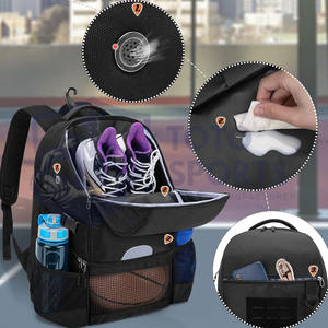 Bolsa de Baloncesto de Poliéster con Diseño Personalizado, Cierre de Cremallera Suave, Transpirable, Ligera y Cómoda, con Correa de Hombro Ajustable - Product Image 5