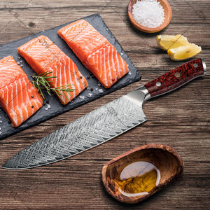 Cuchillo de Chef de 8 Pulgadas, Cuchillo de Cocina de Acero de Damasco de 67 Capas con Mango Acrílico, Gran Oferta 2024 - Product Image 4