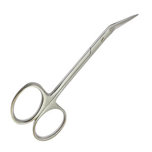 Ciseaux coudés de confiscation de haute qualité Style russe Ciseaux à ongles à cuticules de haute qualité Lame incurvée en acier inoxydable - Product Image 1