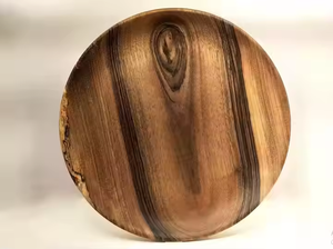 Bandejas y platos de madera seguros de alta calidad Plato personalizado para cocina por Crescent Crafts - Product Image 3