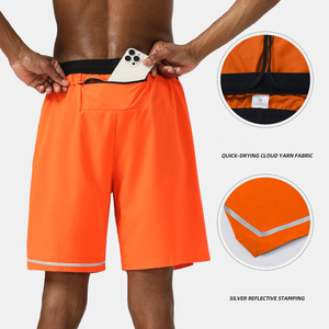 Respirant ample grande taille été Polyester Spandex cinq-Quatar Shorts Fitness course quatre côtés élastique Shorts livraison DDP - Product Image 5