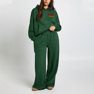 Ensemble de survêtement décontracté pour femme, sweat à capuche et pantalon de jogging ajustés, couleurs attrayantes pour l'hiver, survêtement 100% coton - Product Image 4