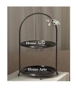 Set Of Two Different Sizes <b>Cake</b> <b>Stand</b> Latest Design Silver Color Dry Fruits Dessert <b>Stand</b> For Wholesale Supplier - Product Image 2