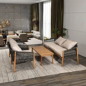 Ensemble de table à manger en bois de teck minimaliste moderne et durable meubles de cuisine en bois massif essentiels pour les restaurants fabriqués au Vietnam - Product Image 1