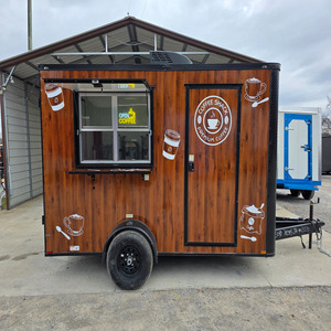 7' X 12' Coffee mobile restaurant for sale coffee Theme Food Trailer Fully <b>Loaded</b> Turnkey With Appliances for cheap price - Product Image 1