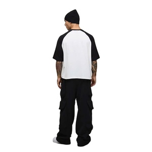 2026 OEM/ODM Factory Sale Reglan Sleeves Longline <b>Down</b> Shoulder Loose Fit T-Shirt Custom Low Price Fashionable Design For Men - Product Image 2
