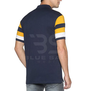 T-shirt polo en coton uni pour hommes avec logo personnalisé Option Polo décontracté d'été à coupe confortable T-shirt polo élégant pour hommes 100% coton - Product Image 3