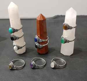 Handmade Designer Brass Finger <b>Rings</b> Fashionable Bohemian <b>Indian</b> Wedding Jewelry for Christians RG-240823L155 for Engagements - Product Image 1