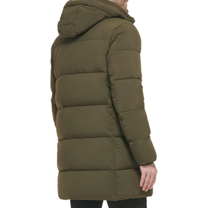 Blouson long matelassé pour homme personnalisé avec col montant, imperméable, grandes poches, manteau d'hiver, couleurs personnalisées - Product Image 5