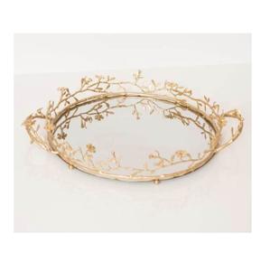 Plat en métal de qualité alimentaire écologique haut de gamme plateau de service en laiton en acier inoxydable personnalisé pour la fête à la maison bols faciles - Product Image 3