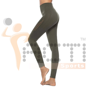 100 % Cotton Active-wear Women <b>Leggings</b> Organic Cotton Yoga Pants Sustainable Yoga <b>Leggings</b> for Women High Quality Wholesale - Product Image 3