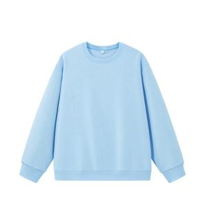 Nouveau sweat-shirt unisexe 320g à col uni, coupe ample, manches longues, décontracté, 100% coton tricoté, doublé, lavé, hiver - Product Image 1