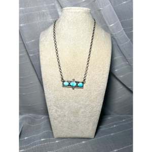 Jameson Garcia Kingman Turquoise & Sterling Silver Necklace for Gift Occasions - Product Image 2