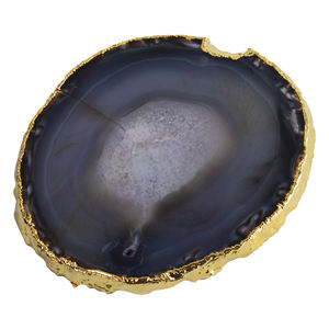 Dessous de verre en agate de bonne qualité à plusieurs couleurs pour la décoration intérieure Décor d'hôtel et de restaurant avec revêtement plaqué Dessous de verre - Product Image 4